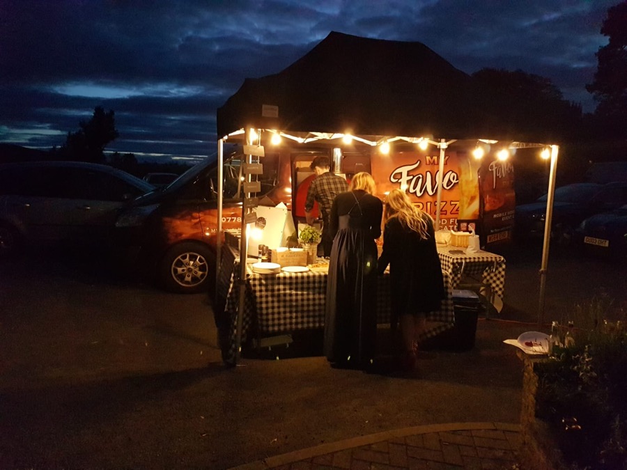 My Favourite Pizza at a night event